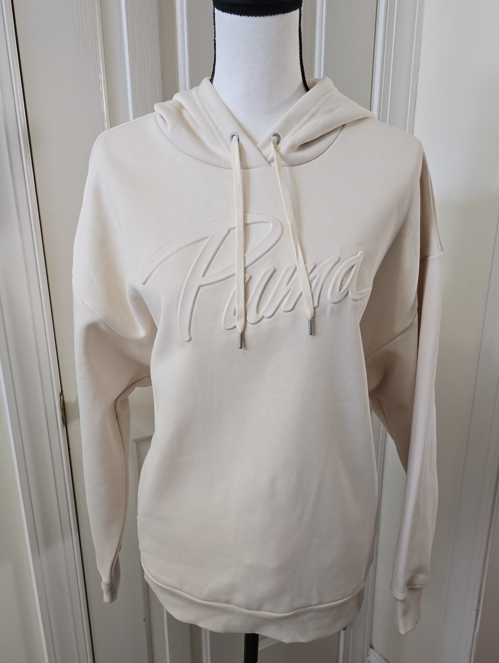 PUMA SIGNATURE BRAND WOMEN'S SOFT PINK PULLOVER HOODIE SIZE SMALL